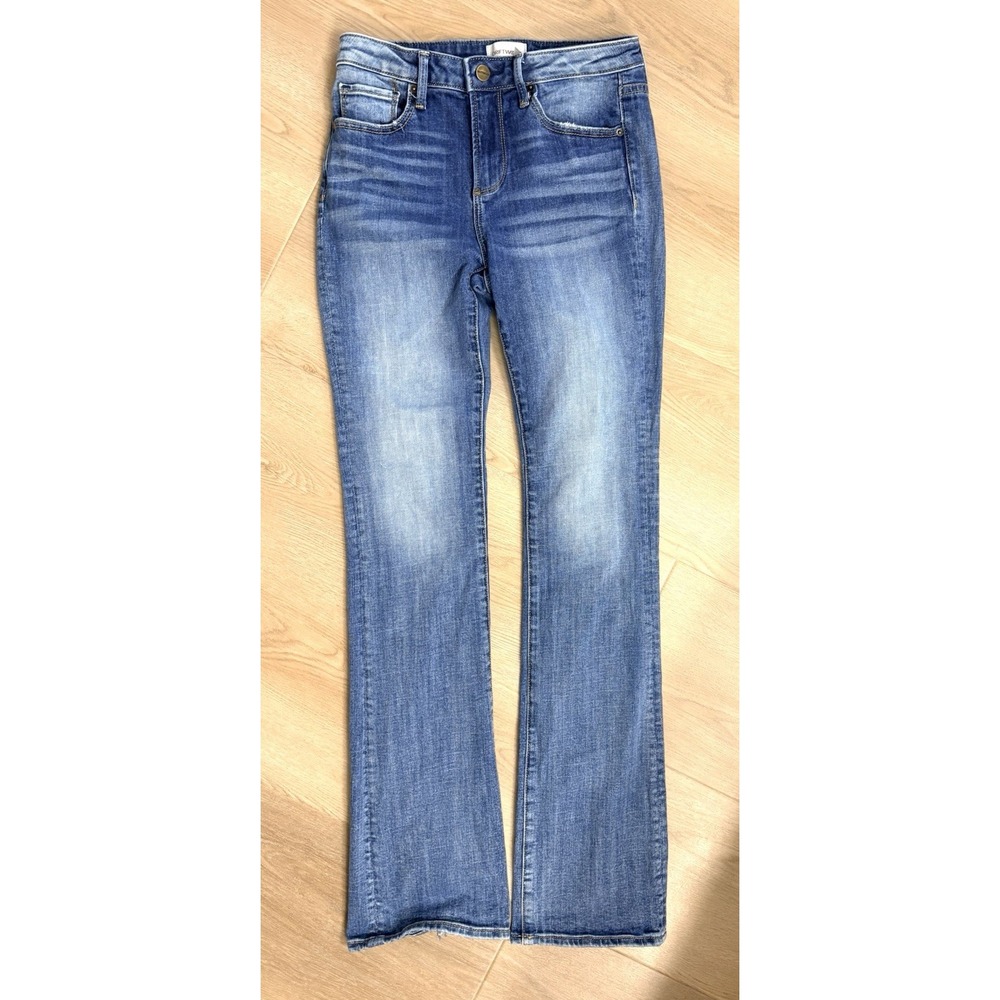 Driftwood Kelly Jeans Women's 26X33 Blue Bootcut Cowgirl Ripped Bottom Hem